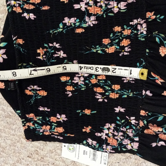 Moody Musings High-Low Boho Dress Dark Florals Plus Size Stretch Soft Homecoming - Picture 14 of 15